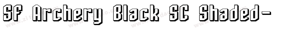 SF Archery Black SC Shaded字体转换